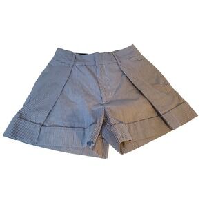Banana‎ Republic Women's Size 0 Blue/ White Striped Shorts NWT